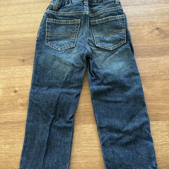 Oshkosh Bgosh Denim Blue Jeans Classic Cut Boy's Size 3T Adjustable Waist - Picture 3 of 3